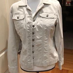 Chico’s Off White Corduroy Jacket